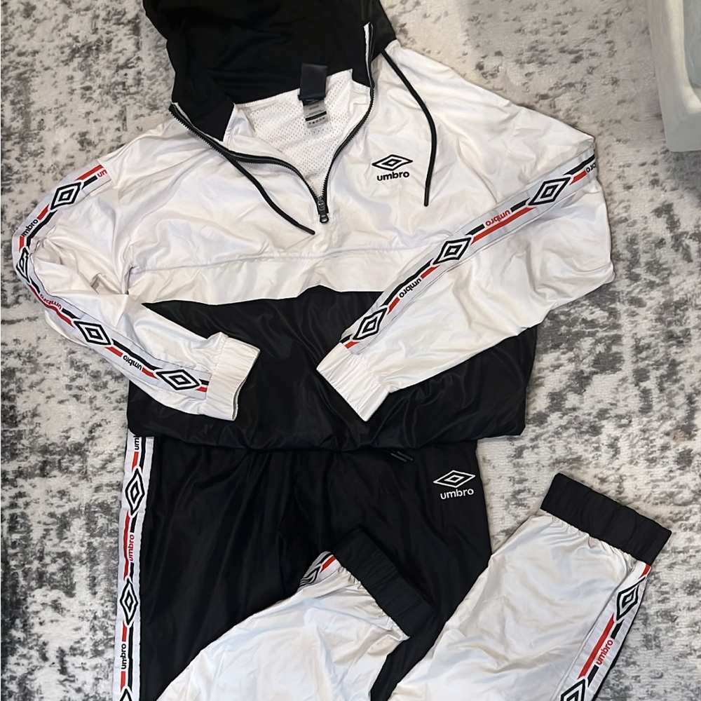 Umbro Black and White Jacket with matching pants.